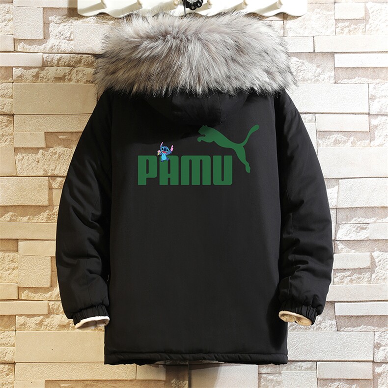 MM48227-P130冬季大毛领棉衣男士大码加厚棉袄男棉服砖墙,男装棉衣,电商A040A