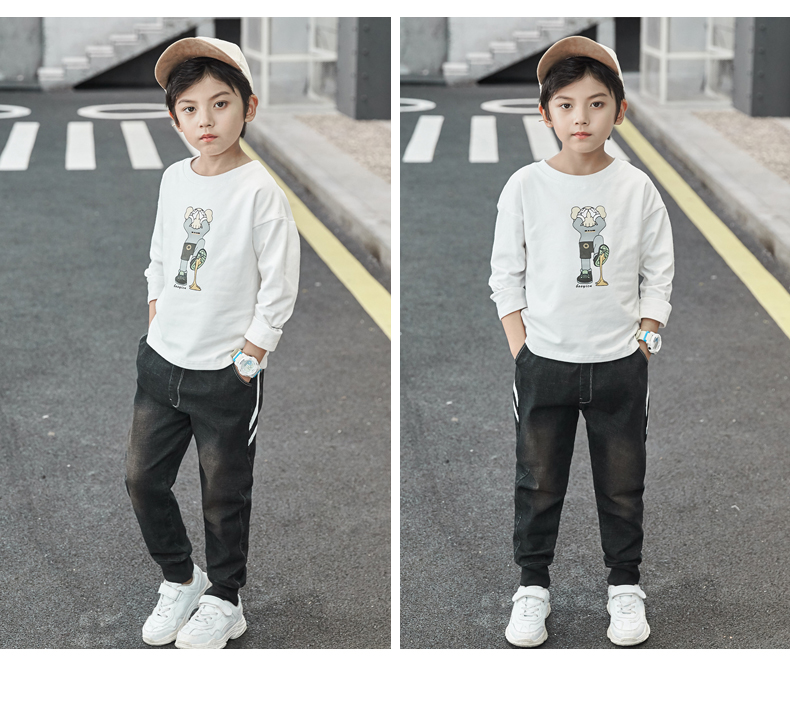 儿童装休闲牛仔裤春秋新款10-12岁小男孩