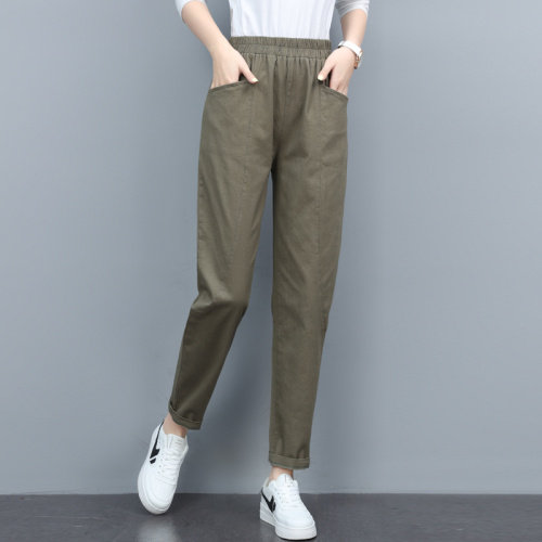 运动裤女秋季显瘦韩版宽松直筒百搭束脚休闲哈伦裤2023新款图片