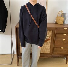 新款带帽毛衣，高品质毛衣，女装针织衫/毛衣，素妮