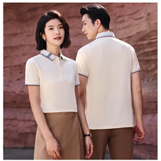 夏季商务团服定制LOGO冰丝200克冰氧棉POLO衫男女同款上衣D662P26，男装Polo衫，星座1602B（原101B-1）
