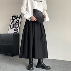 高质量款山本耀司无性别穿搭裙裤休闲裤情侣暗黑风格阔腿裤，男装休闲裤，星座909