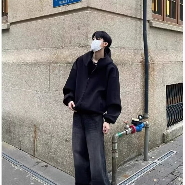 美式开衫外套男新款秋季韩系痞帅连帽卫衣WY157-P64,女装短外套,星座208-5