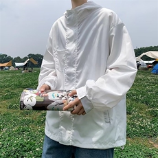 防晒衣男夏季透气宽松潮流百搭外套上衣户外运动风衣FS503P40，男装防晒衣，星座410-2