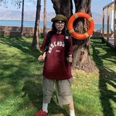 美式复古工装七分裤男夏季薄款宽松速干休闲短裤潮牌潮流六分裤子，男装牛仔裤，星座218-1（原230）