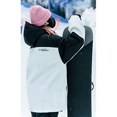 冬季防水防寒保暖机能潮滑雪衣男女连帽抽绳滑雪服外套HF57-P175，男装棉衣，电商A001