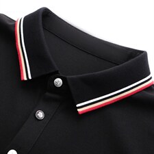 2023春秋季新款休闲翻领套装长袖刺绣T恤中青年男士长裤两件套，男装休闲套装，电商B212（原钱塘6029）