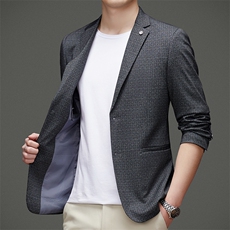 DJ2203钱塘2020-3中年男士秋冬季新款时尚休闲简约西服P147，男装西服，钱塘207-3