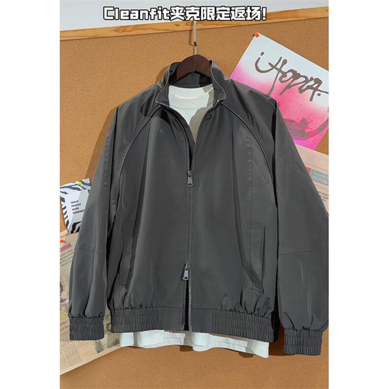 高品质春装新款老钱风美式高街解构立领棒球服飞行夹克休闲外套潮,男装夹克,电商A486-1