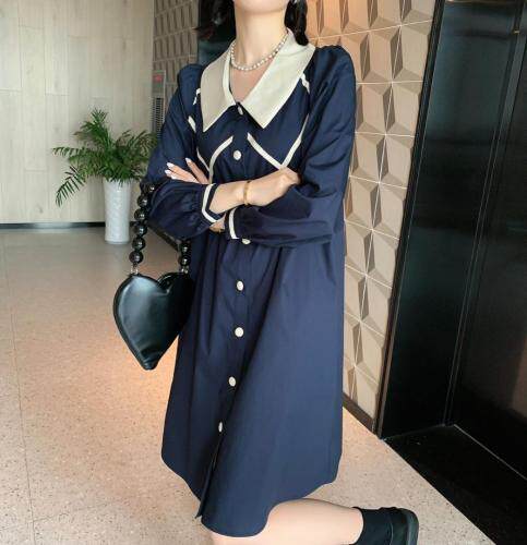 现货，秋装连衣裙，女装连衣裙，精典蓝月