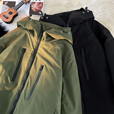 冬新户外防风防水滑雪服男女中性风加棉加厚大码夹克外套M70-P140，男装棉衣，电商A001-1