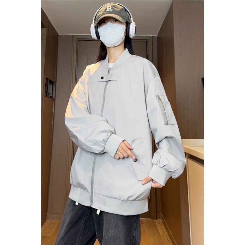光板得物\唯品\抖音二开高品质防水棒球领冲锋衣夹克F360P55,男装夹克,电商A247