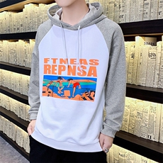 日系卫衣男连帽潮牌宽松秋季港风潮流男装上衣外套HS2118-P35，男装卫衣，星座509