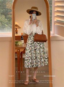 夏季 新款碎花半裙图片