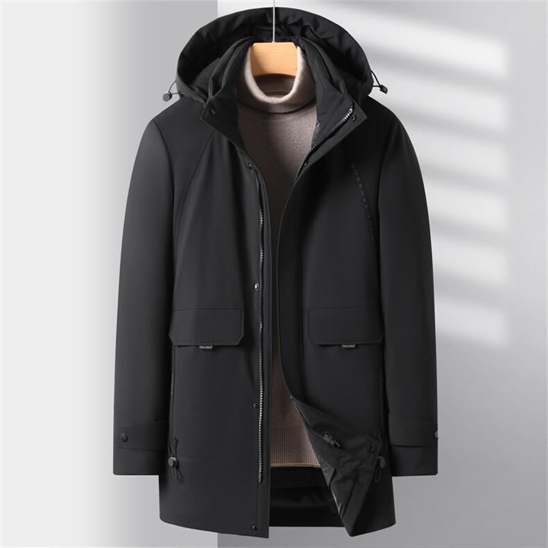 V3129钱塘2020-3时尚休闲冬季厚款中年男士85鹅绒羽绒服P283,男装羽绒服,钱塘207-3