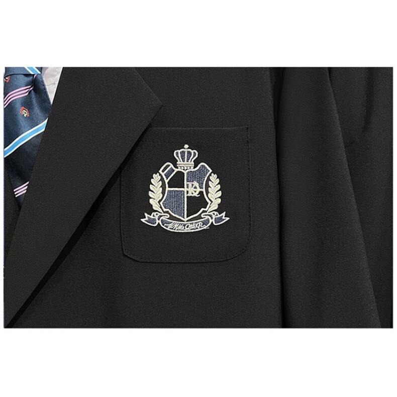学院风刺绣西服上衣男女学生情侣休闲百搭西装外套班服XY422套装,男装西服,星座601-1