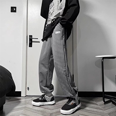 男春秋季休闲长裤千鸟格KM225P30，男装休闲裤，星座1116-2