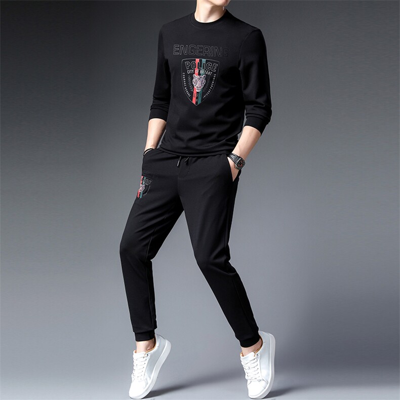 CA9831钱塘2020-2春秋新款时尚休闲百搭中青年男士套装P152,男装休闲套装,钱塘207-2