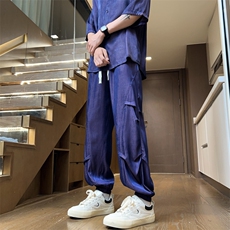 量大优供视频束脚冰丝长裤M-5XL特P30控68CK32，男装休闲裤，电商B325
