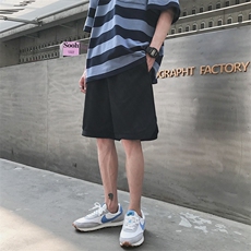 2021夏季新港风日系潮大码男运动卫裤拼接休闲裤短裤K2033-P30，男装休闲裤，电商A001