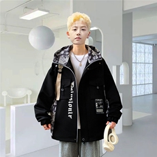 2024春季高品质时尚潮流百搭港风男宽松夹克外套JK2019AP105控138，男装夹克，星座225-5