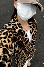 2025秋季新款豹纹夏威夷冰丝沙滩衬衫印花长袖CS311-P35，男装衬衫，星座301C-5