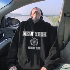 抖音得物供货可提供视频秋冬重磅美式宽松连帽卫衣WKD19，男装卫衣，电商A486