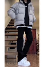 美式高街vibe重工艺水洗水泥灰hiphop弹力牛仔裤货号K2410P55，男装牛仔裤，电商A063