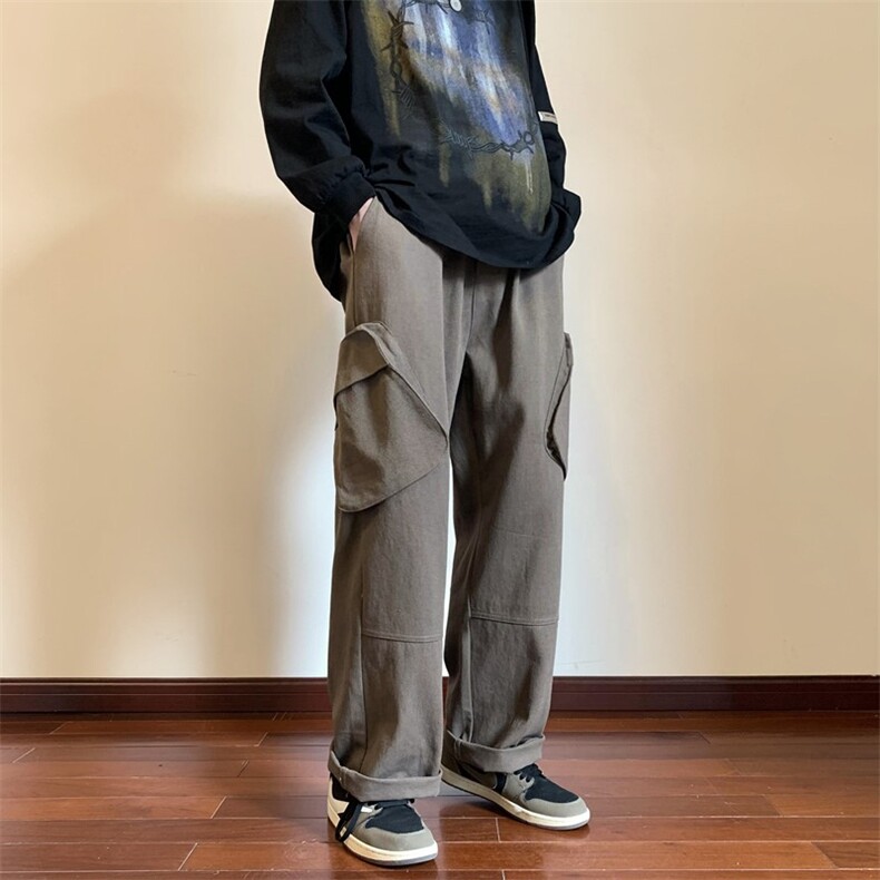2026秋季新款美式工装立体袋拼接休闲裤XZ604-KG38-P55控68,男装工装外套,星座604