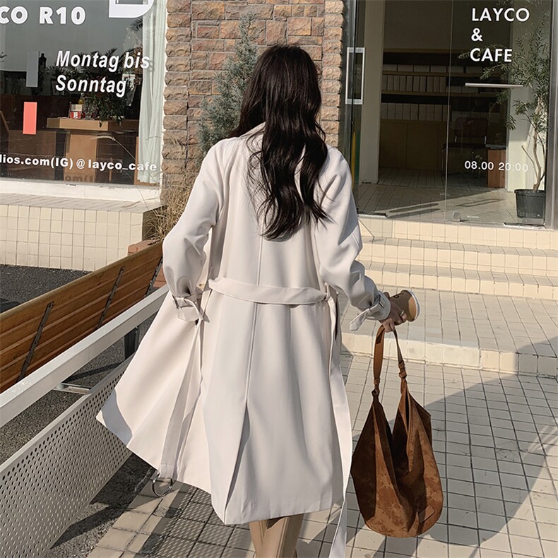 2024春装新款气质通勤风衣外套P125K185,女装风衣,沫晗依美服饰
