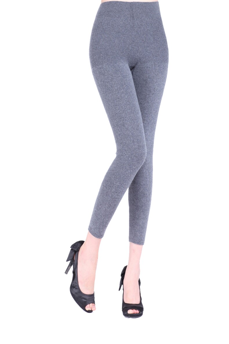 高品质山羊绒无缝收腹裤秋冬必备显瘦保暖打底裤,女装打底裤,暖星羊绒