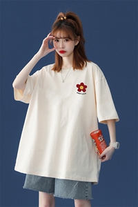 主推中性风纯棉短袖t恤男夏季宽松半袖416B-1-DT195-P25 限39图片