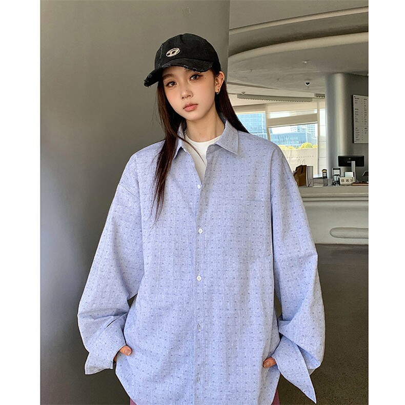 港风衬衫高级感设计耐磨条纹衬衫休闲百搭MD-H558-特批40控69,男装衬衫,星座717