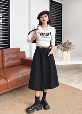 [现货]半身裙休闲款，两色、四个尺码，女装半身裙，依柏璐(1F)