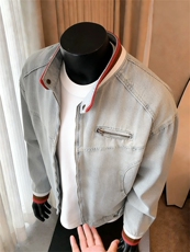 春秋美式cleanfit牛仔外套男女高级感痞帅底特律夹克JK89644-p79，男装工装外套，星座1008