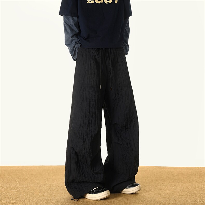 8XL-M新款速干肌理感直筒工装裤男宽松早秋休闲裤阔腿裤K9172P68,男装工装外套,电商D206-1