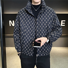 0329-M-2XL-P205标50绒店主风冬立领满印特殊面料棉感羽绒服男，男装羽绒服，电商B255