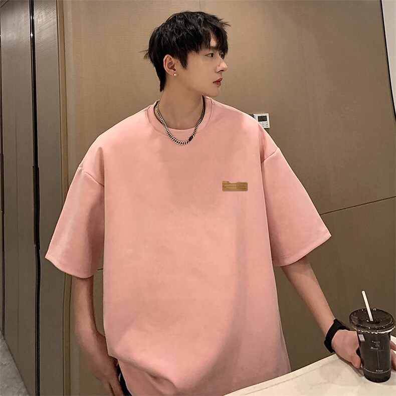 麂皮绒短袖t恤男大码半袖男JD82293-P25,男装T恤,电商A040