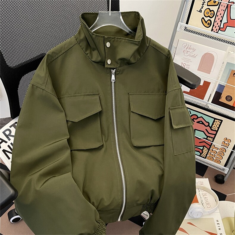 美式复古工装外套设计感小众水洗做旧夹克潮JK06715-P70,男装夹克,星座308B-2