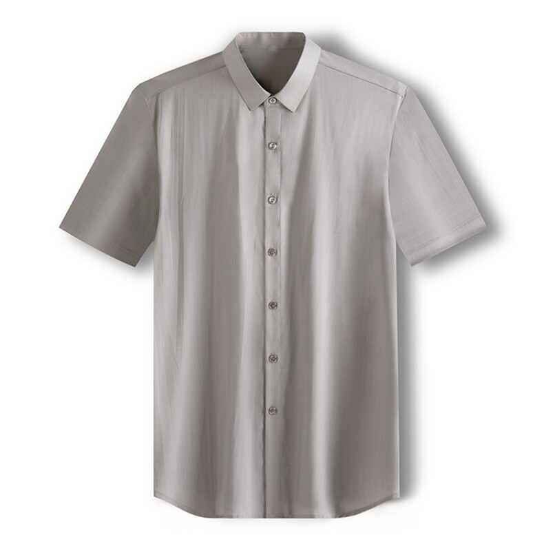 J369钱塘2020-1常年款夏季短袖衬衫商务休闲精品P83,男装衬衫,钱塘207-1
