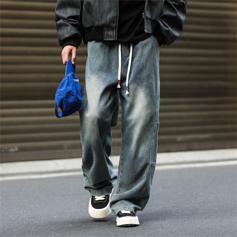 903-AK28-特P55S-3XL【蓝色黑色】弯刀牛仔裤！现货！3，男装牛仔裤，星座903