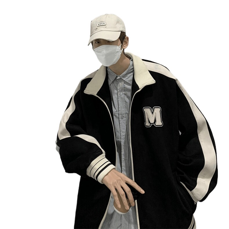 外套男女2023新款秋季潮流百搭宽松棒球服情侣夹克上衣JK0295-P90,男装夹克,星座308B-2