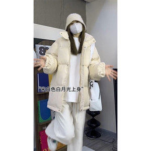 现货高品质美式高街冬季重磅三防加厚羽绒棉衣厚外套面包棉服图片