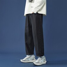 现货7色2025春秋款纯色牛仔裤中性直筒牛仔九分裤A125-8802-P35，男装牛仔裤，电商A125