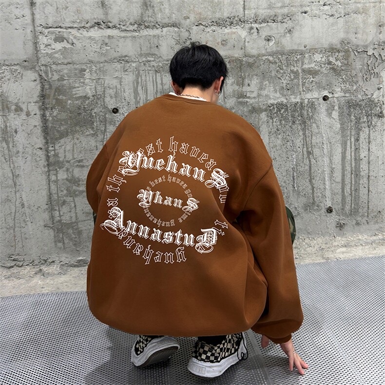 抖音供货、复合重磅360克现货圆领卫衣宽松D223A-YL2349-特P28,男装卫衣,电商019-1