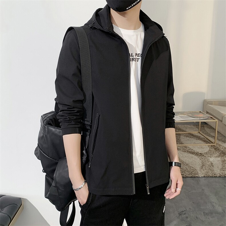 店主风可二开连帽夹克潮流休闲夹克防风外套JH-JK9932-P30图片