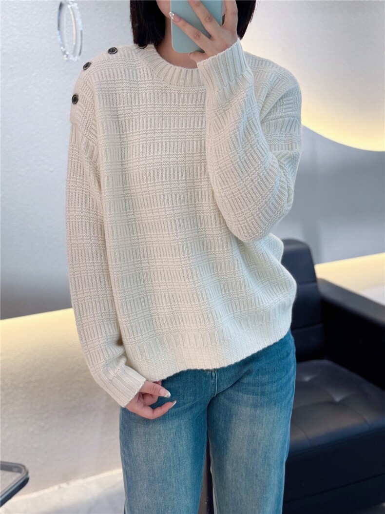 羊绒可两穿的肩部四粒扣内搭毛衣百搭针织打底上衣,女装羊绒衫,大千羊绒
