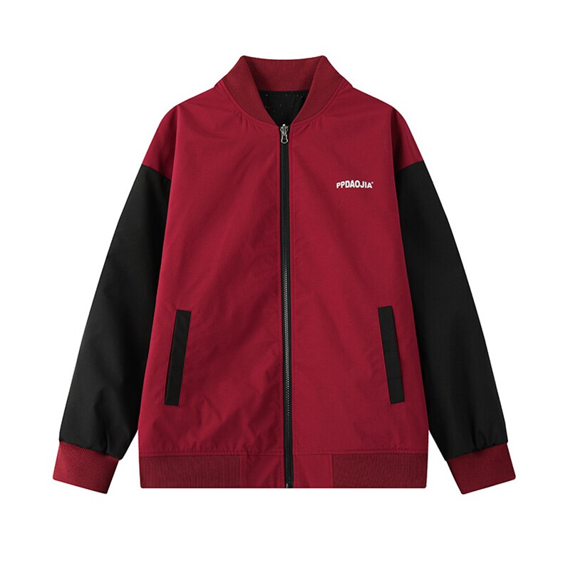 特批P55无差价春新安哥拉红字母印花防泼水夹克男立领棒球服J2667,男装夹克,电商A001-1