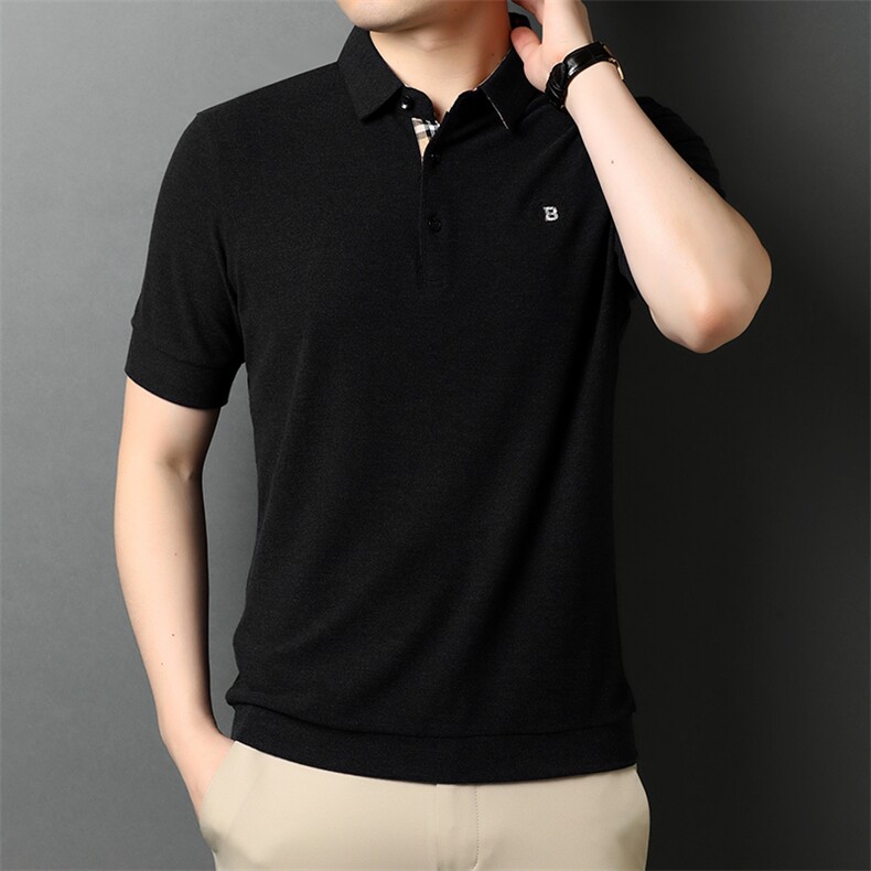 J641钱塘2020-1秋冬新款主推男士高端休闲翻领T恤主推P52,男装T恤,钱塘207-1