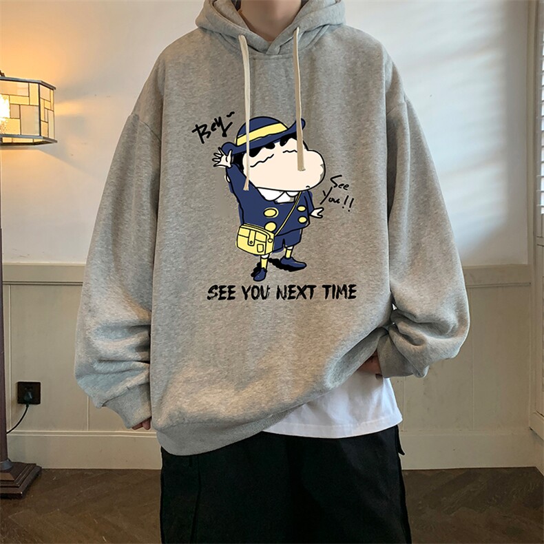 纯棉连帽卫衣男大码运动帽衫宽松薄WY2240-P35 加绒款-P40图片